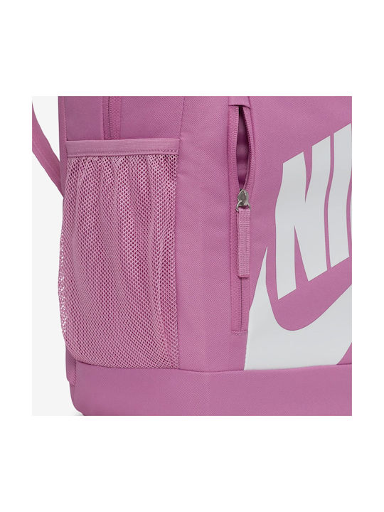 Nike Elemental School Bag Backpack Elementary, Elementary Pink with Water Bottle Holder 20Liters