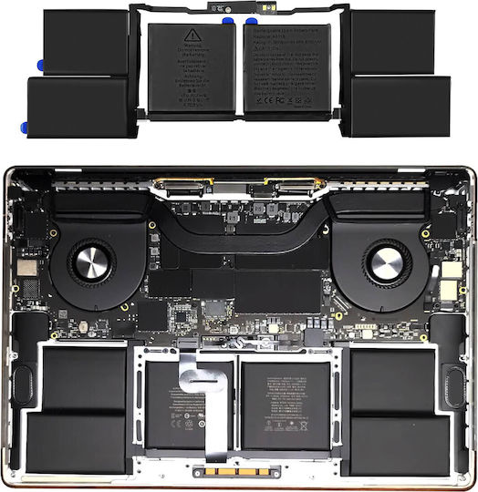 Clappio Baterie Compatibilă pentru Apple MacBook Pro MacBook Pro 16" 2019 (A2141) cu 8700mAh