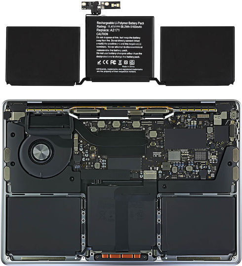 Clappio Съвместима Батерия за Apple MacBook Pro MacBook Pro 13" 2019 (A2159) с 5103mAh