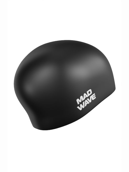 Mad Wave Silicone Adults Swimming Cap Black