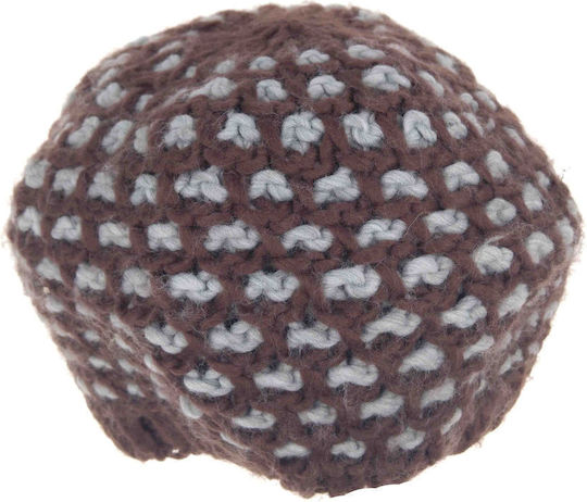 Beanie Frauen Beanie Gestrickt in Braun Farbe