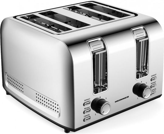 Heinner Toaster 2 Slots 1500W Inox