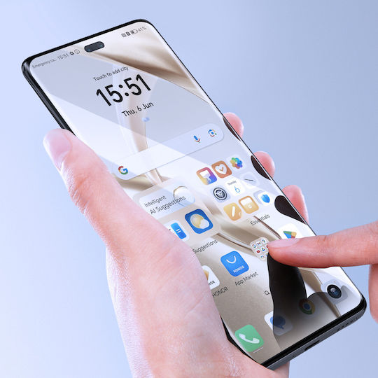 Avizar Tempered Glass Μαύρο (Honor 200 Pro)