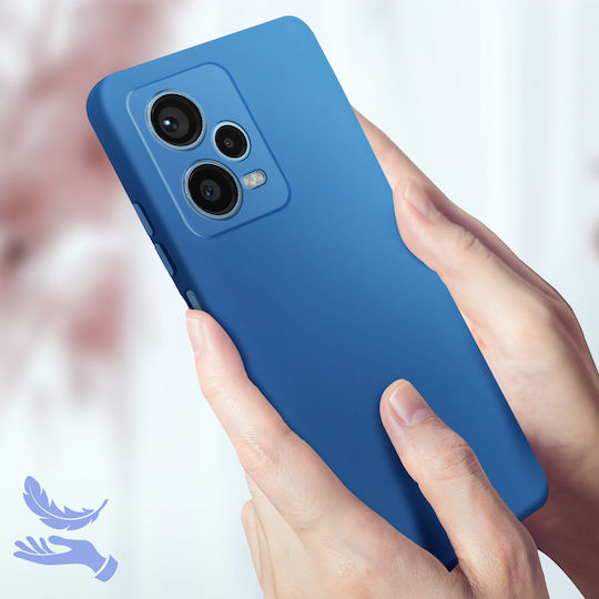 Case Redmi Note 12 Pro & Poco X5 Pro Semi-rigid Soft-touch Fast Cover Blue