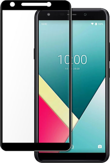Wiko Закалено стъкло Черен (Wiko Y61)