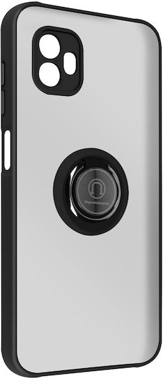 Husă Samsung Galaxy Xcover 6 Pro Bi-material Inel Metalic Suport Video Negru