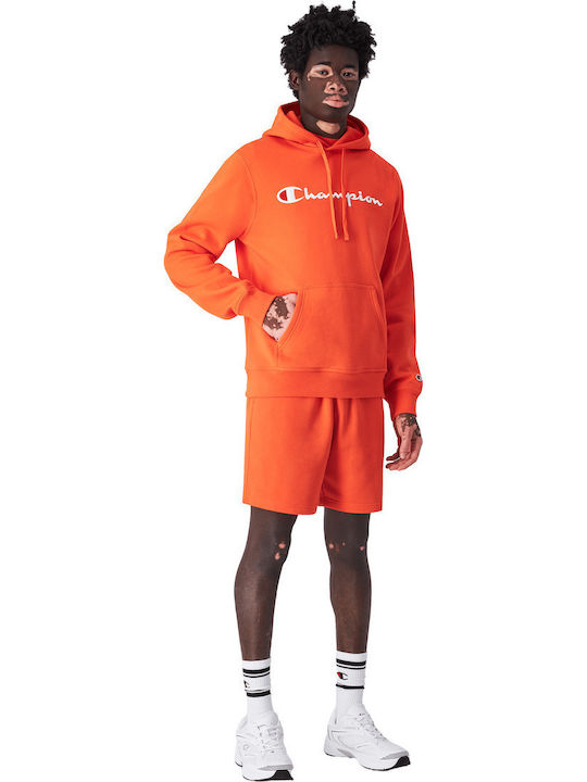 Φούτερ με Κουκούλα Orange