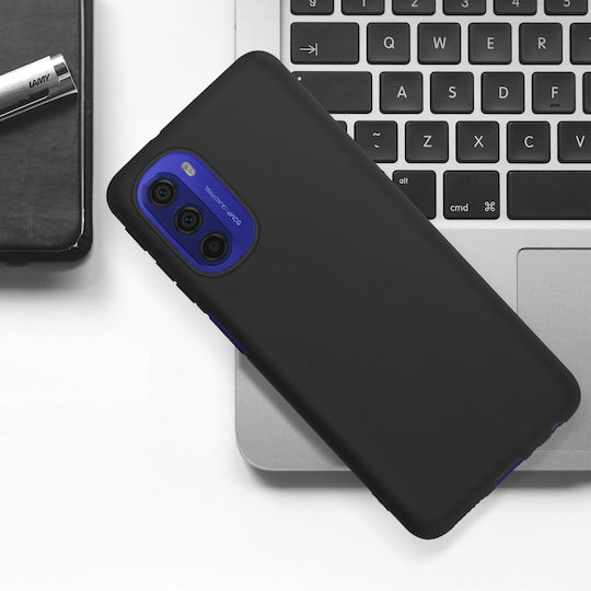 Husă Motorola Moto G51 5G Flexibilă Anti-șoc Finisaj Mat Anti-amprentă Negru