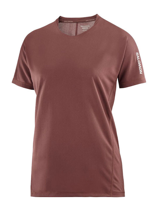 Sense Aero Bluze Damă T-shirt Sport Uscare Rapidă Burgundy