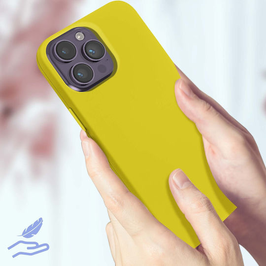 Iphone 14 Pro Max Case Semi-rigid Soft-touch Thin Yellow