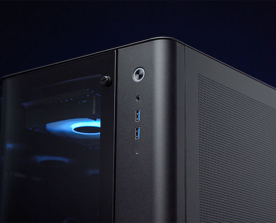 Jonsbo TK-3 Gaming Midi Tower Κουτί Υπολογιστή με Πλαϊνό Παράθυρο Μαύρο