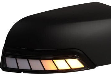 Σετ 2 Δυναμικά Καπάκια Καθρεπτών Led Μαύρο Ματ Ford Ranger T6 T7 T8 2012-2022