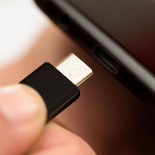 Avizar Braided USB 2.0 Cable USB-C male - USB-A Μαύρο 1m