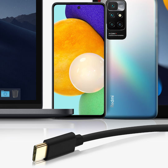 Avizar USB 2.0 Kabel USB-C männlich - USB-C Power Delivery (PD) Schwarz 2m DATAC-2MFC-BK-C2C