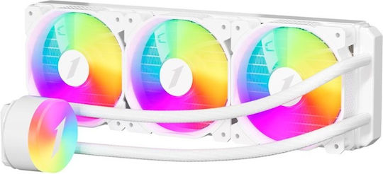 1STPLAYER Thunderstorm TS2 Υδρόψυξη AIO CPU με 3 Ανεμιστήρες 120mm και ARGB Φωτισμό Λευκή