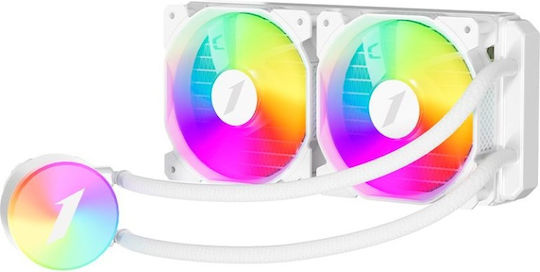 1STPLAYER Thunderstorm TS2 240W Υδρόψυξη AIO CPU με 2 Ανεμιστήρες 120mm και ARGB Φωτισμό Λευκή
