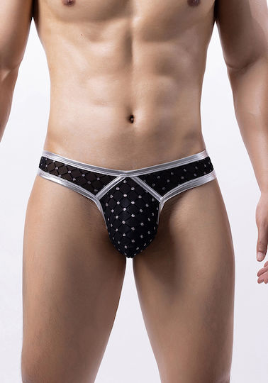 Comfort Ανδρικό Sexy String Μαύρο