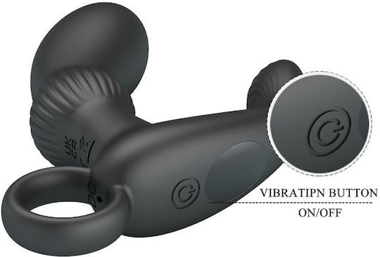 Pretty Love Prostate Massager Πρωκτικός Δονητής με Δυνατότητα Ασύρματης Λειτουργίας Μαύρος
