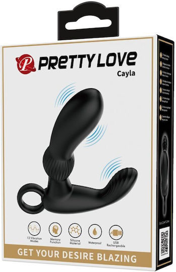 Pretty Love Prostate Massager Πρωκτικός Δονητής με Δυνατότητα Ασύρματης Λειτουργίας Μαύρος