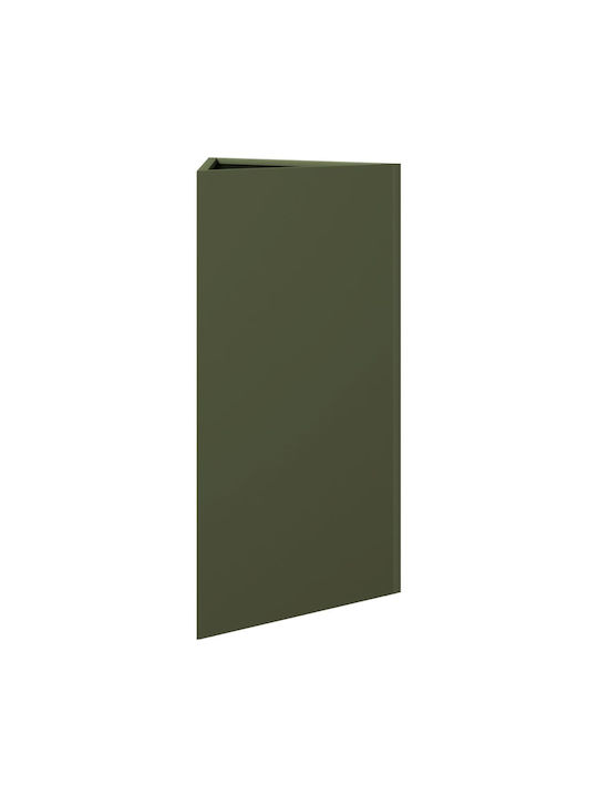 vidaXL Γλάστρα Μεταλλική Λαδί 40x34.5x70εκ.