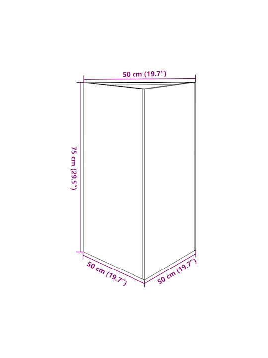 vidaXL Set 2 Töpfe Metall Galvanized Steel