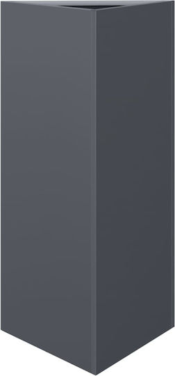 vidaXL Set of 2 Metallic Flower Pots Anthracite 40x34.5x70cm
