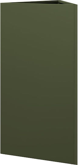 vidaXL Set of 2 Metallic Flower Pots Lime Green 40x34.5x70cm