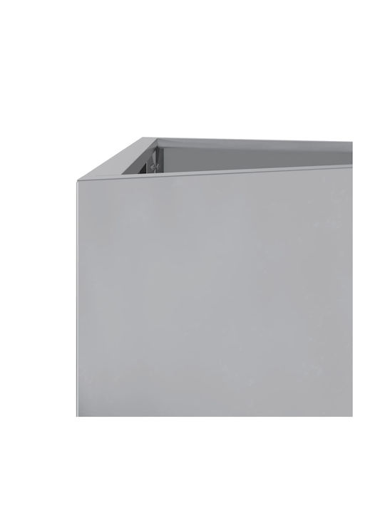 vidaXL Set 2 Töpfe Metall Galvanized Steel