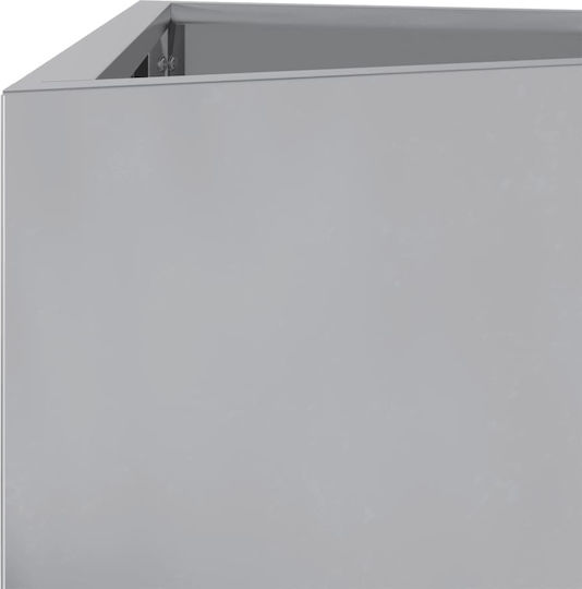 vidaXL Set 2 Töpfe Metall Galvanized Steel