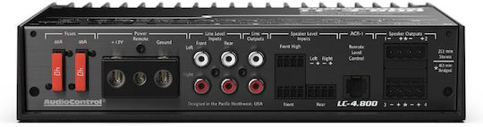AudioControl Ενισχυτής Αυτοκινήτου 4 Καναλιών