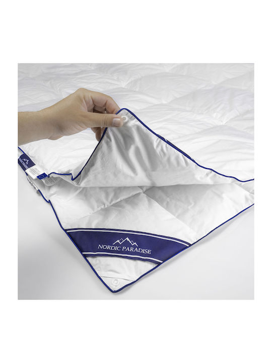 Nordic Paradise Bettdecke Einzelbett Daunen 160x220cm Weiß