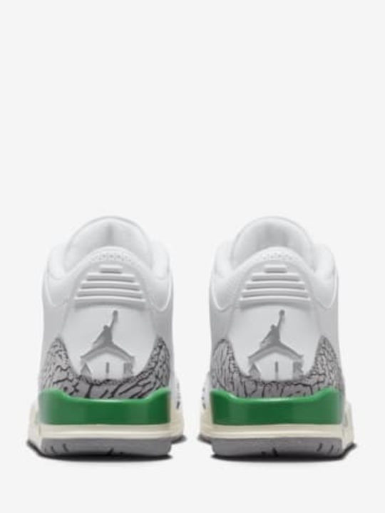 Air  3 Retro Damen Stiefel White / Lucky Green / Varsity Red / Cement Grey / Sail