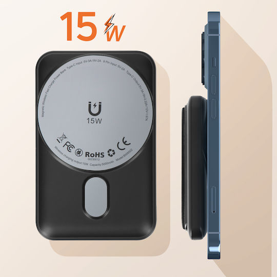 LinQ BW8502 MagSafe Power Bank 5000mAh 20W Μαύρο