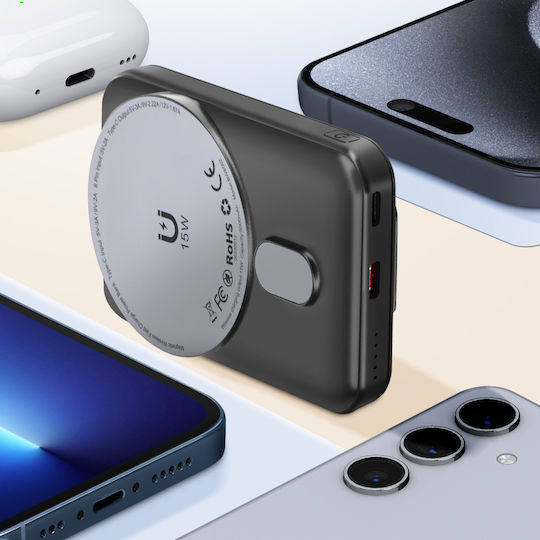LinQ BW8502 MagSafe Power Bank 5000mAh 20W Μαύρο