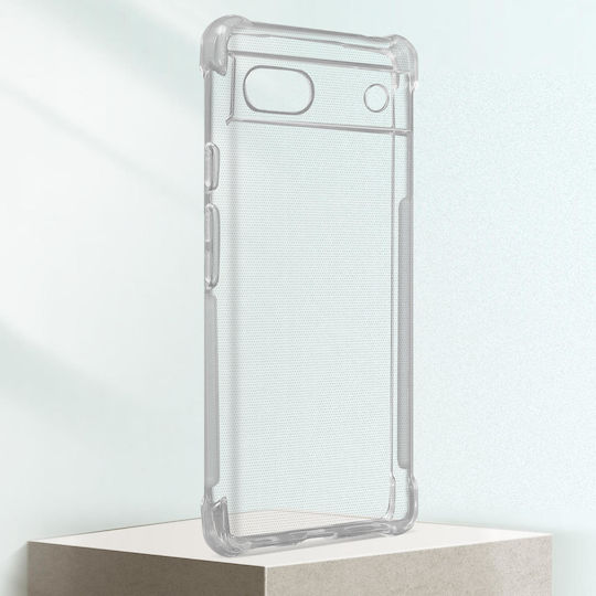 Google Pixel 6a Silicone Case Reinforced Corners Transparent