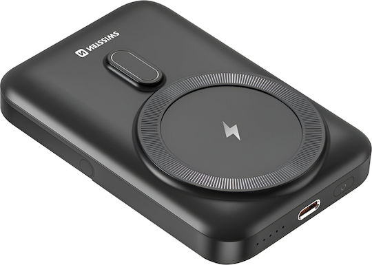 Swissten MagSafe Power Bank 10000mAh 20W Power Delivery Μαύρο