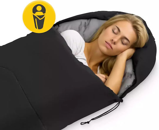 4FIZJO Sleeping Bag Μονό Μαύρος