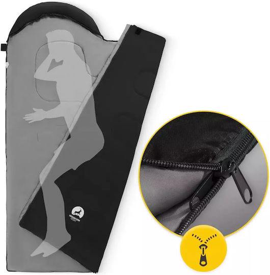 4FIZJO Sleeping Bag Μονό Μαύρος