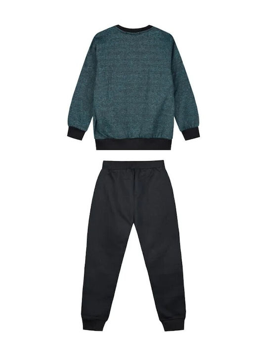Kids Sweatpants Set Petrol Blue 2pcs Game On