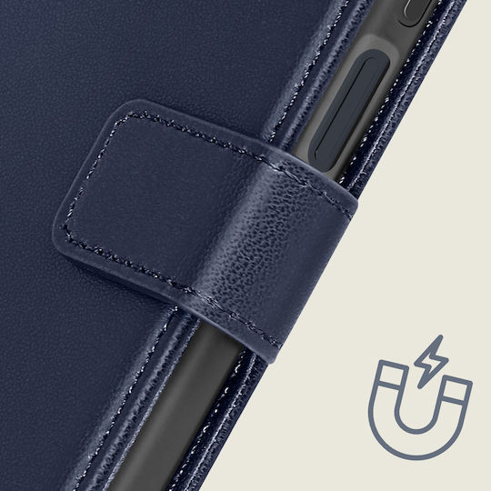 Hülle Motorola Moto G5 Wallet Support Binfen Serie Farbe Mitternachtsblau