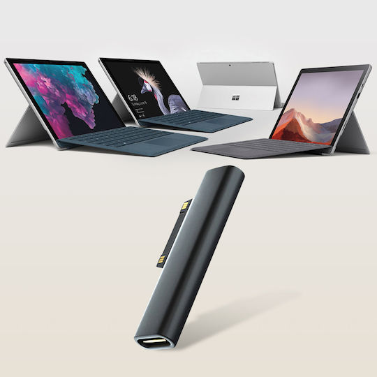 Adapter USB-C Buchse zu Microsoft Surface Pro 7 6 5 4 Stecker