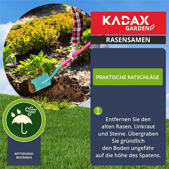 Kadax Sport-Rasen Selbstverdichtender Rasen 15 kg