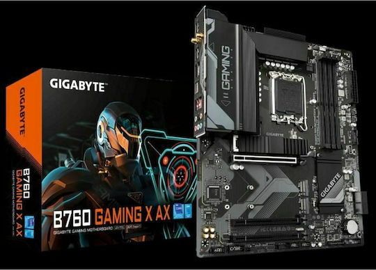 Gigabyte B760 Gaming X AX rev. 1.0 Wi-Fi Mainboard ATX mit Intel 1700 Sockel
