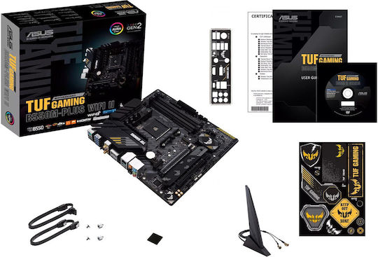 Asus TUF Gaming B550M-PLUS WIFI II Motherboard Micro ATX με AMD AM4 Socket 90MB19Y0-M0EAY0