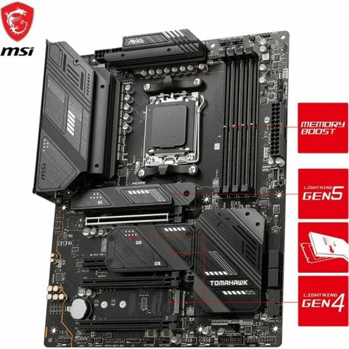 MSI MAG X670E Tomahawk WIFI Placă de bază ATX cu AMD AM5 Socket