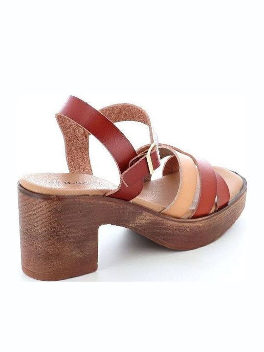 Sandale B-soft cu trei barete 405.2409-l Tan