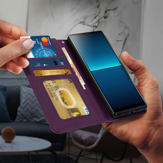 Sony Xperia L4 Wallet Case with Video Support Purple
