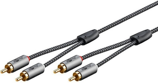 Goobay 3m 2x RCA male Cable (65294)