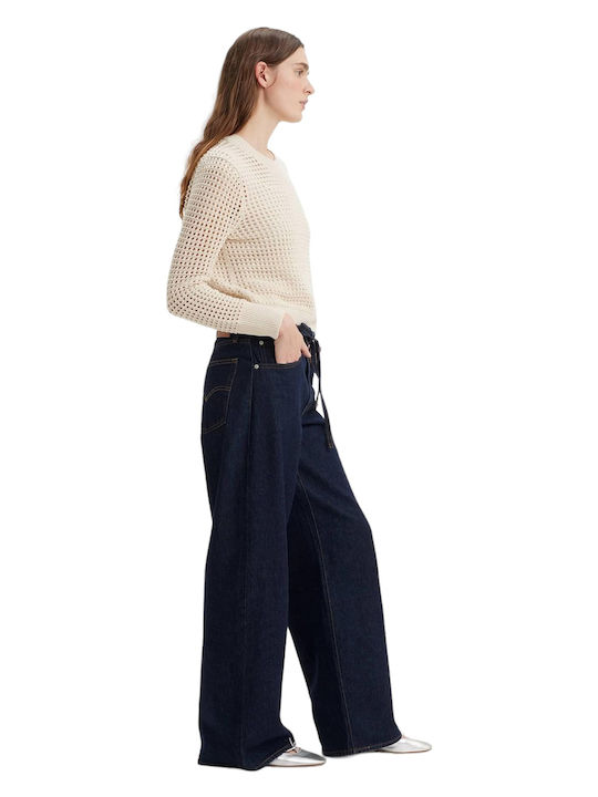 XL Straight Women's Jean Pants in Loose Fit Dark Indigo