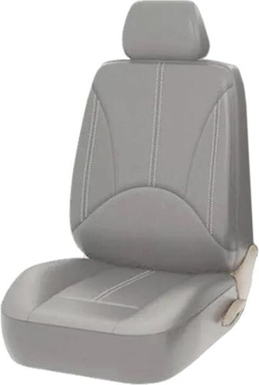 Car Seat Covers Leatherette Grey